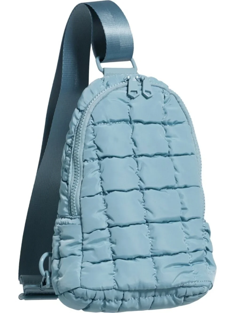 Sol and Solene Rejuvenate Sling Backpack Crossbody Quilted in Sky Blue NWT